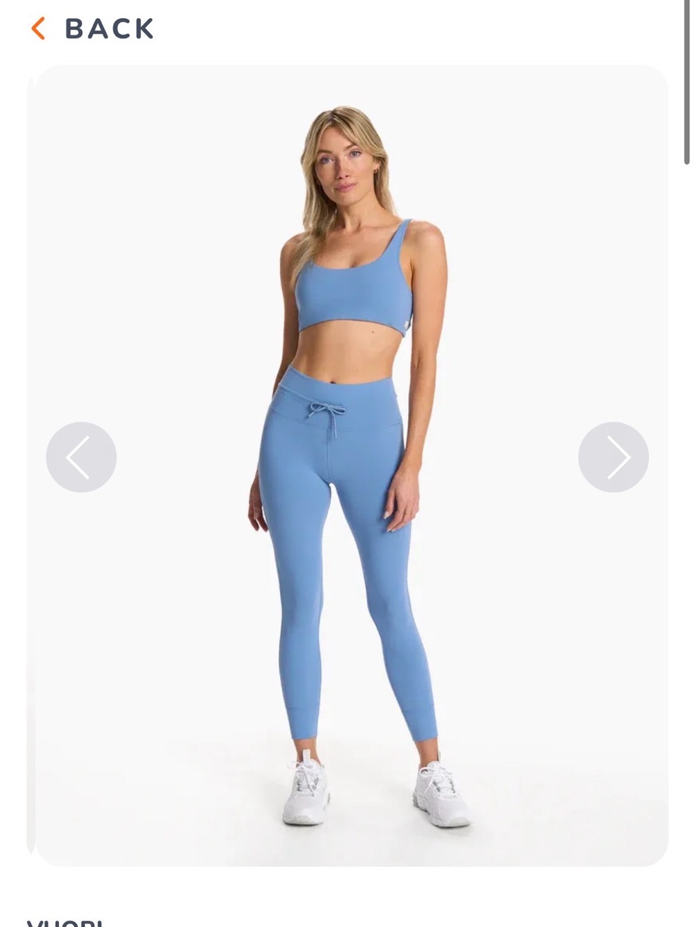 Vuori Blue Pull-On Active Joggers -
